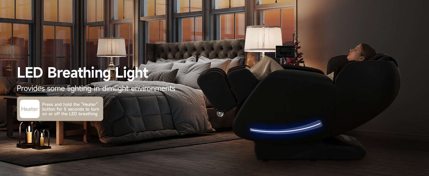 massage chair LED breathing light