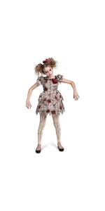 Voodoo Doll Dress Costume for Girls
