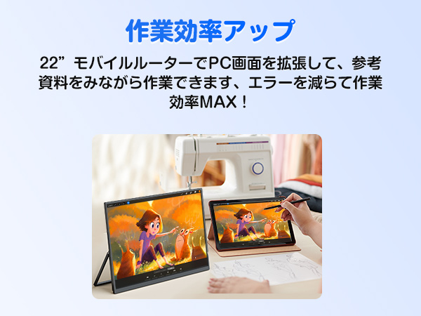 Amazon.co.jp: EVICIV モバイルモニター 22インチ大画面 2K