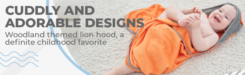 Woodland themed fox design is a childhood favorite - cuddly and adorable child on the floor smiling
