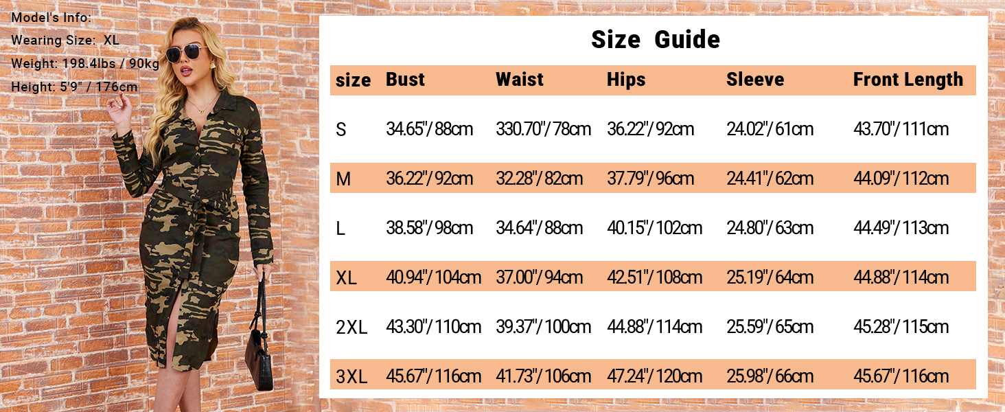 camo long sleeve dress