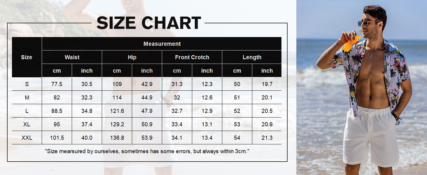 Men’s Linen Short Elastic Waist