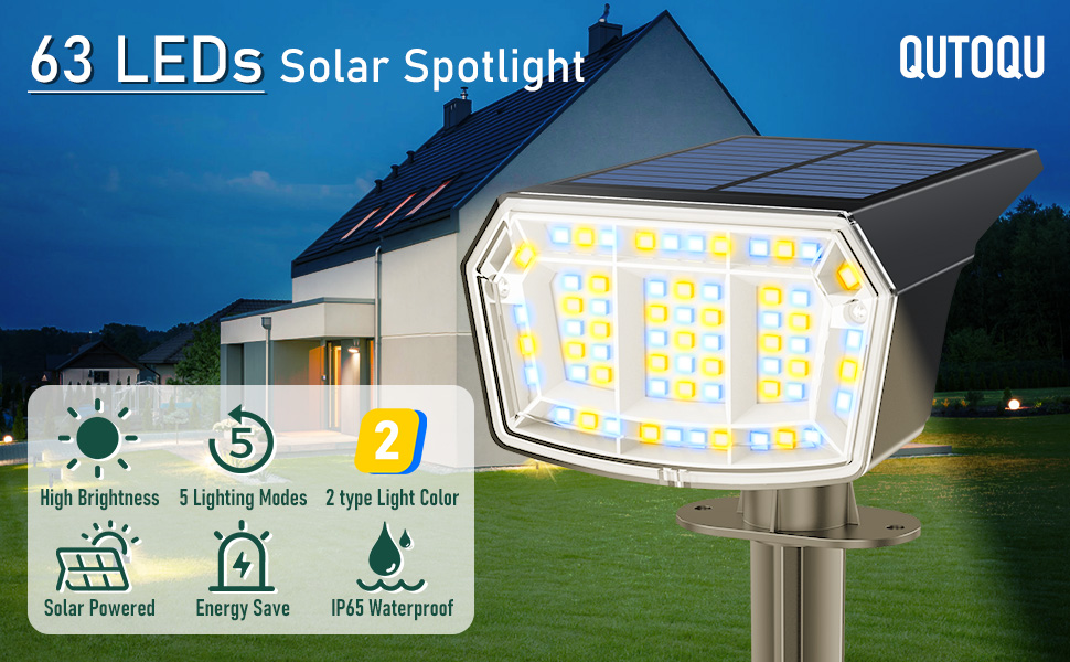solar spotlights outdoor waterproof