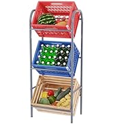 TroniTechnik Getränkekistenregal 3 Kisten Getränkeregal Kistenregal 3 Kästen Bierkastenständer G...