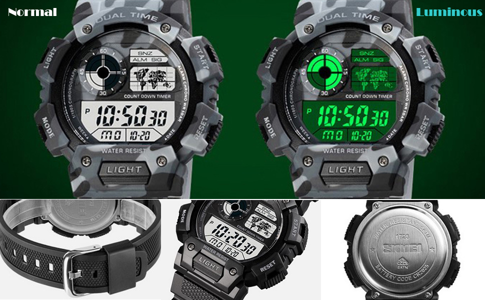 Herren Digital Quartz Uhr