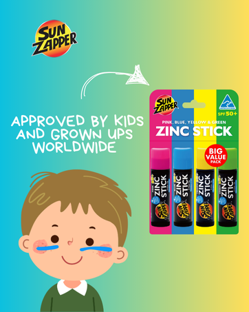 sun zapper zinc stick sunblock