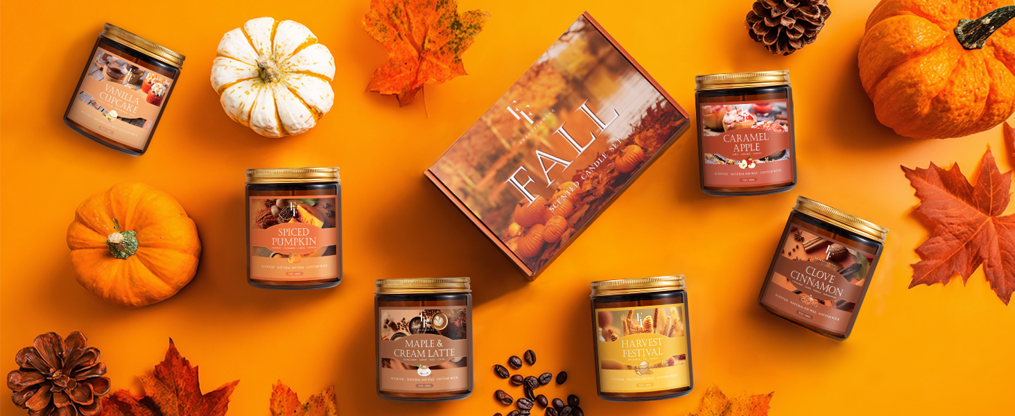 fall soy candles