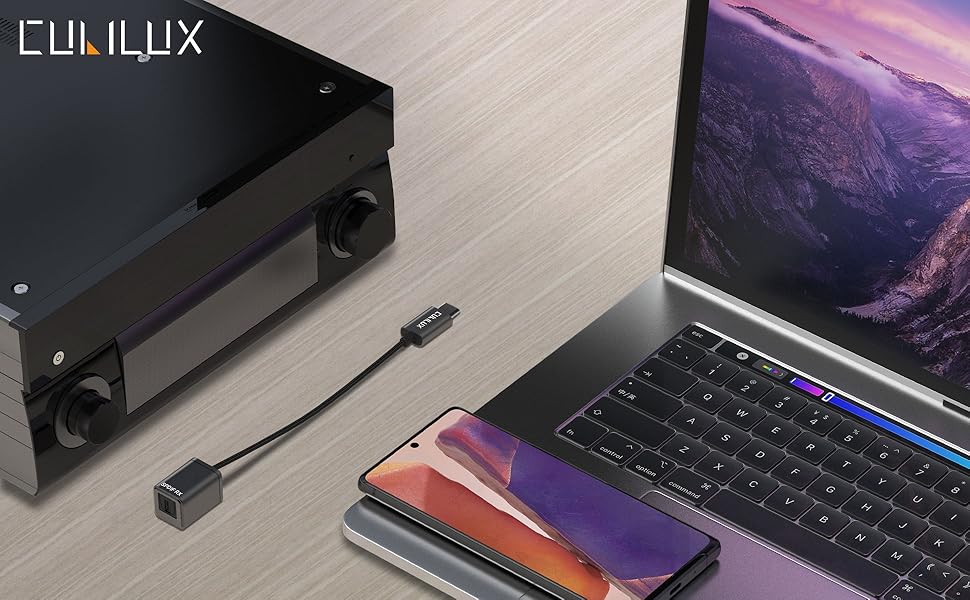 Cubilux SPDIF to USB C Input Adapter for Recording Optical