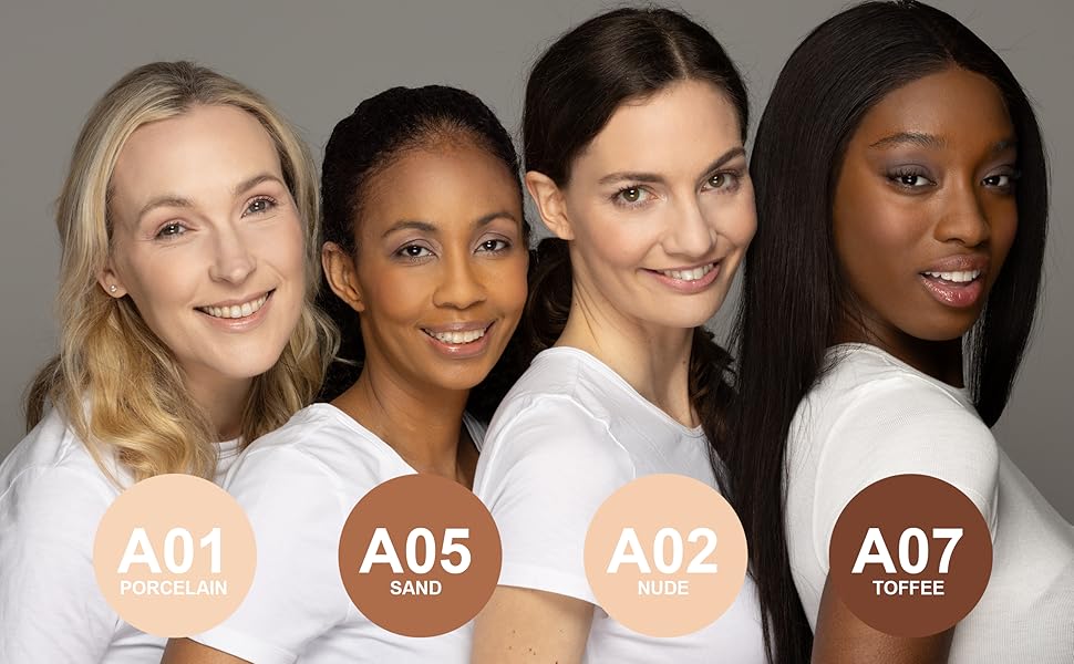 ABRUS Foundation Makeup - Flawless Matte Liquid Foundation for Full Coverage up to 24 Hours