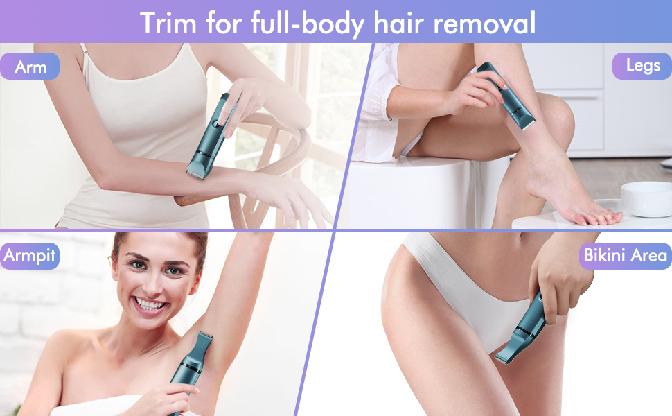 Trim for full-body hair removal