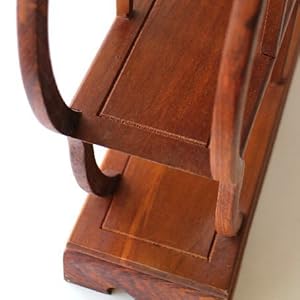 木製和風飾り棚 Amazon.co.jp: 飾り棚 丸 漆塗り 48cm 和風 和室 床の間 盆栽棚