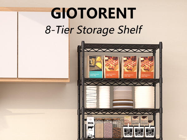 Amazon.com: GIOTORENT 8-Wire Garage Shelving Storage Shelves