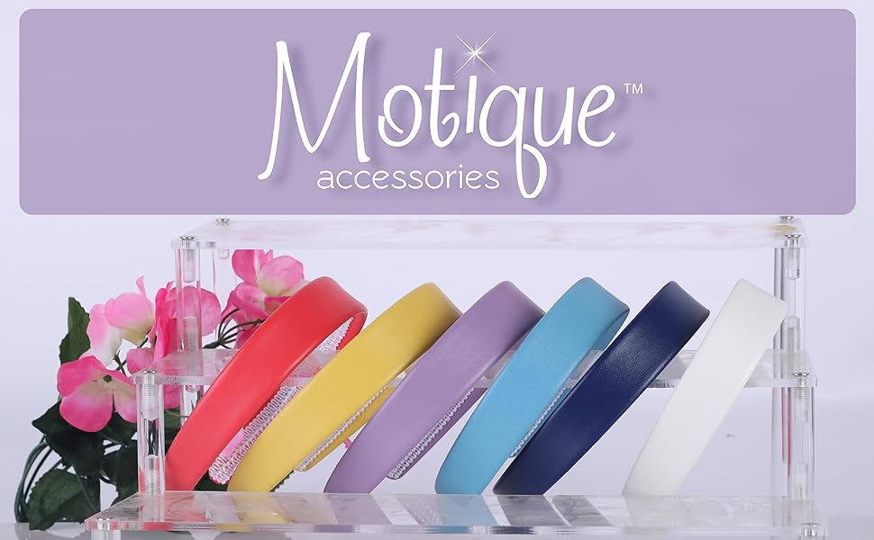 Motique Accessories 1 inch Leather Headband