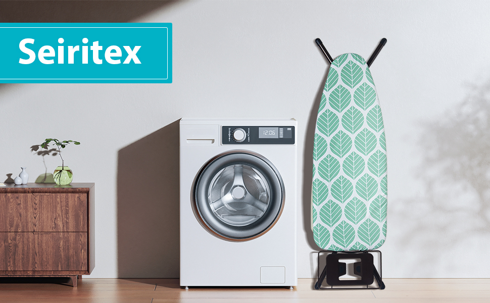 Seiritex Wide Ironing Board Cover and Pad 18 x 49 inch Heat