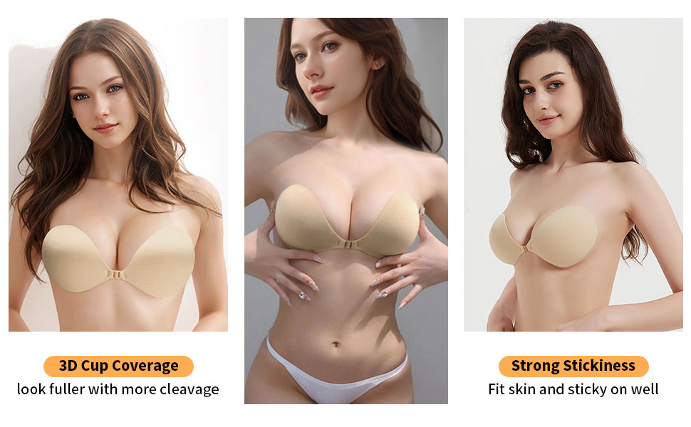 Nipple Cover Strapless Bra