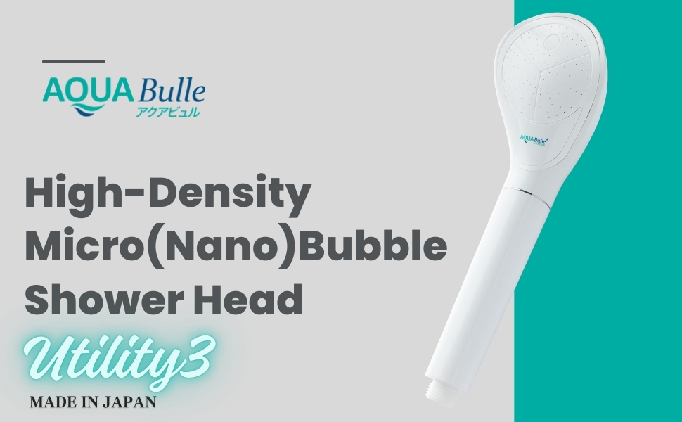 Japanese Shower Head with High-Density Micro Bubbles (White
