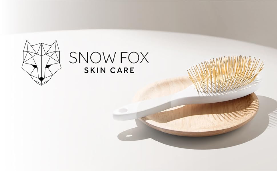 Amazon.com : Snow Fox Skincare Gua Sha Hair Brush - White