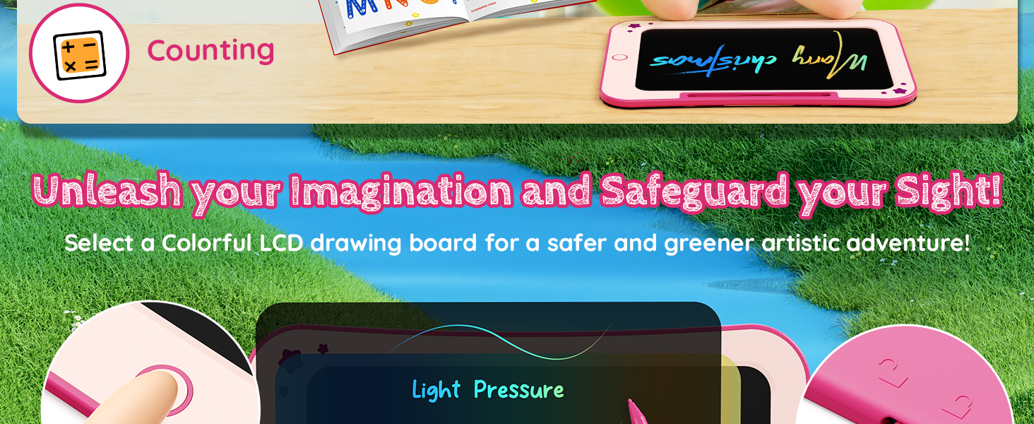 TEKFUN Kids Toys for 3 4 5 6 Years Old Boys Girls Gifts, 10 Inch LCD