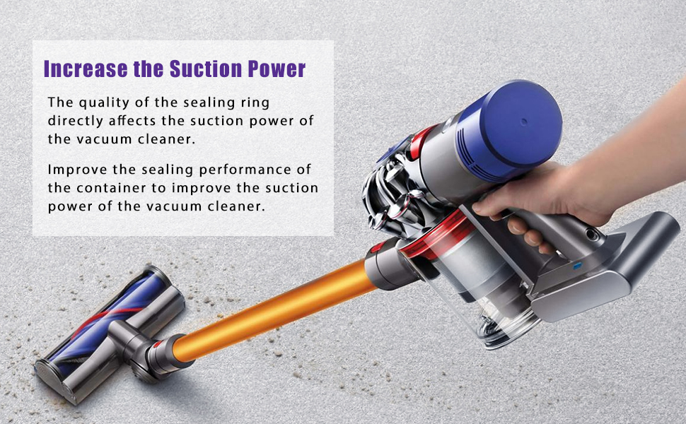 Couvercle de Poubelle de Rechange pour aspirateur pour Dyson V7(SV11), V8(SV10) avec Bague d