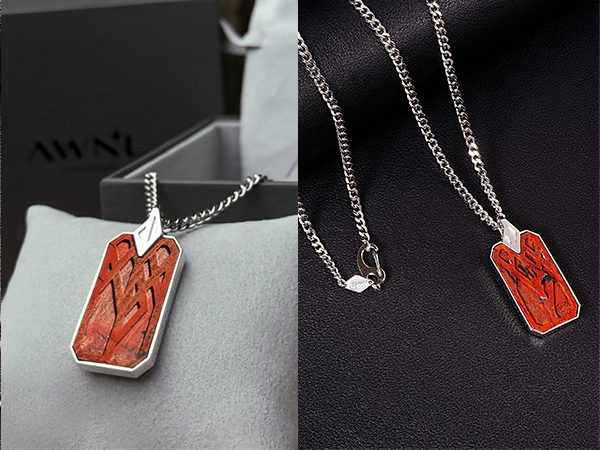 Amazon.com: AWNL Surtr Life Fire Rune Necklace with