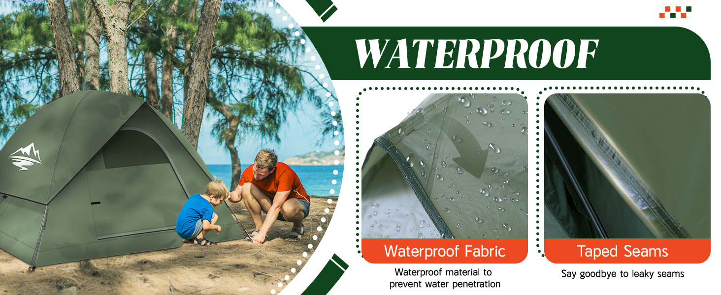2 man tent waterproof