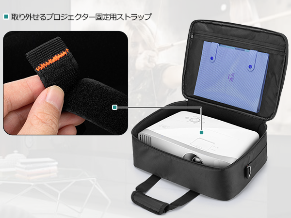 Amazon.co.jp: CURMIO プロジェクターケース 大容量タイプ ラップ