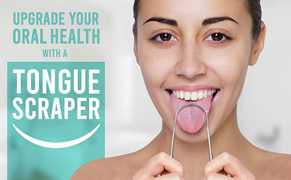 AFTREN Tongue Scraper Stainless Steel Tongue Cleaners Beauty Fresh Breath Restored Taste Daily