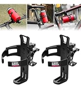 KEMIMOTO Motorcycle Cup Holders Drink Holders with Metal Clamp ATV Cup Holders 2 Pack Universal f...