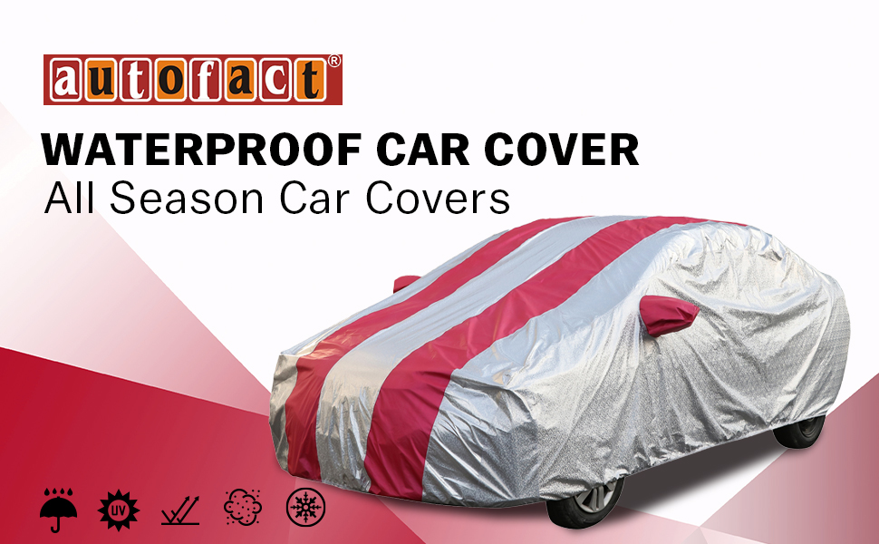 Autofact Waterproof Car Body Cover Compatible with Toyota Fortuner New