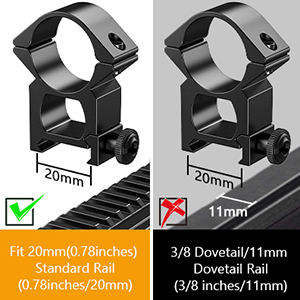 CVLIFE 4x32 Optics R4 Reticle Crosshair scope with 20mm Free Mounts