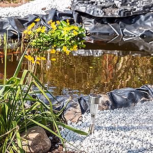 Yarlung 2 Pack 4x7 Feet Pond Liner, 20 Mil Small Pond Skins KOI Pond Liner Black HDPE Mat