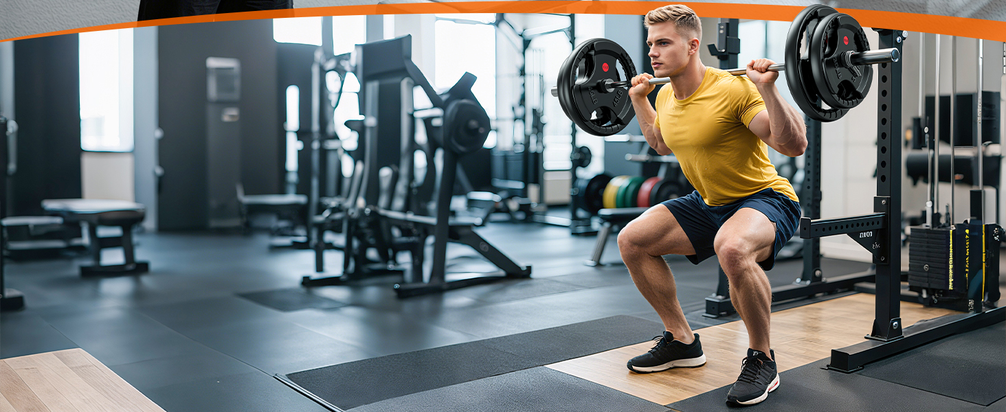 XDDIAS Rubber Weight Plates for Barbell, 2-Inch Olympic Grip Plate for Strength Training, Weightlifting and Bodybuilding in Home & Gym, Solid Cast Iron Weight Plates Pair and Sets