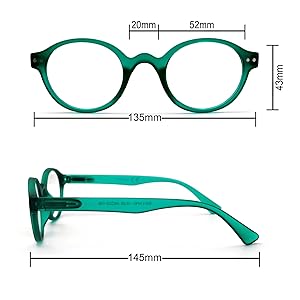 dimensión de las gafas