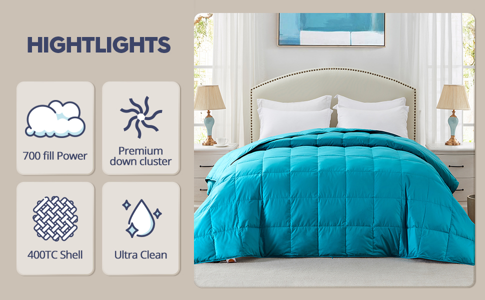 Globon Lightweight Down Blanket King Size,Cooling Summer