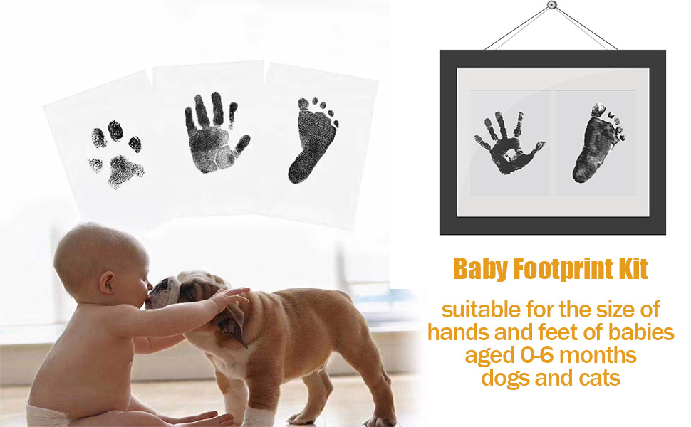 Baby Footprint Kit Ink Pad for Baby Hand and Footprints