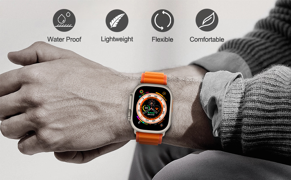 6 Pack Trail Loop Alpine Loop Apple Watch Ultra Band 49mm Titanium 45mm 44mm 42mm 41mm 40mm 38mm