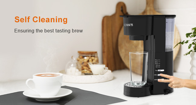 NEWSETS In Coffee Maker For K Cup And Ground Coffee, Compact