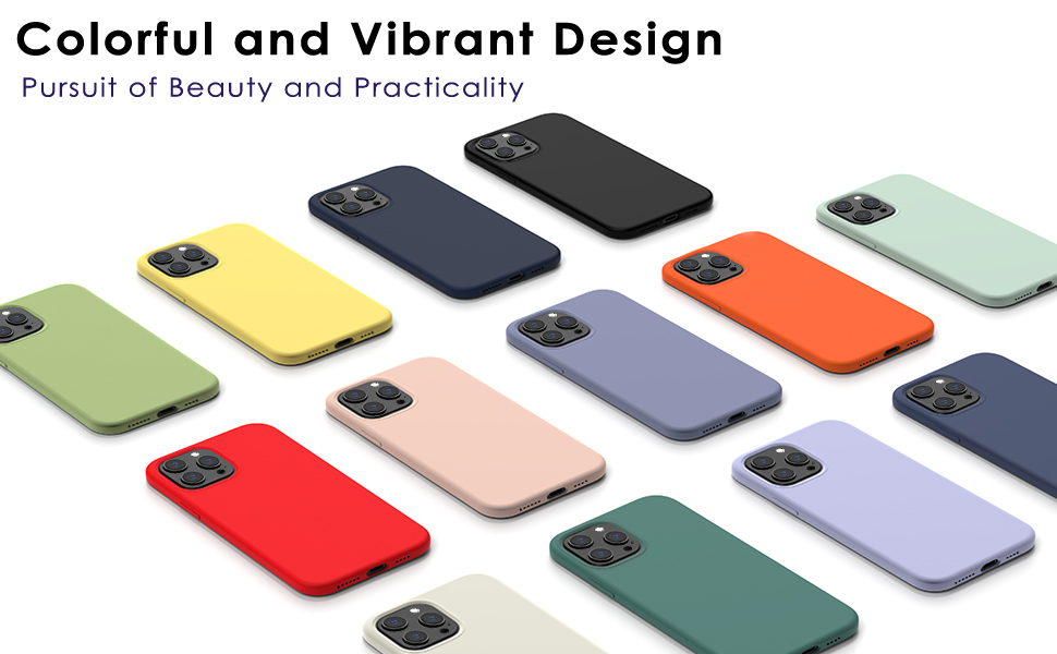 CALOOP Liquid Silicone Case Designed for iPhone 12 Pro Max Case, Full