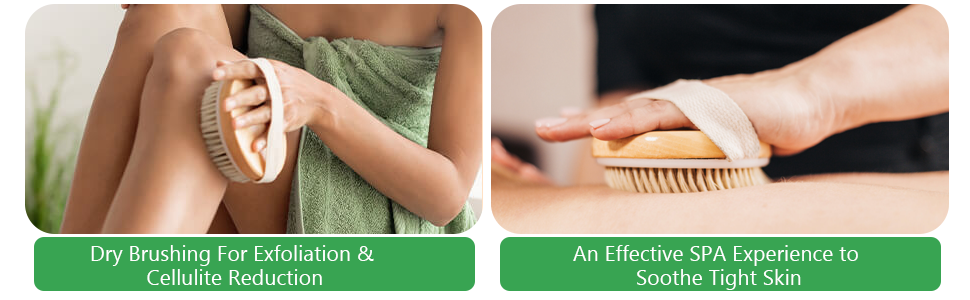 Dru brushing for exfoliation