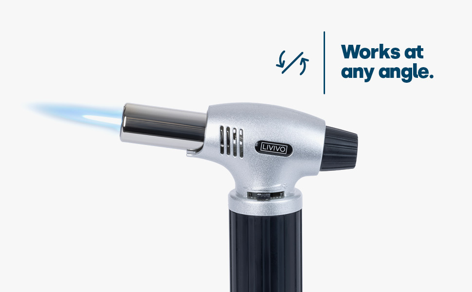 LIVIVO Kitchen Baking Blow Torch Refillable Gas Butane Blowtorch