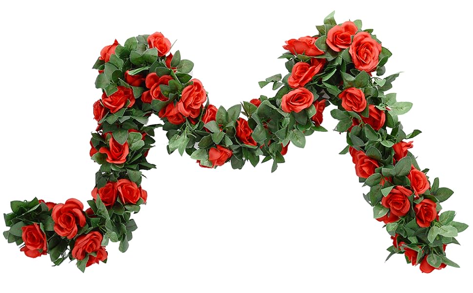 5 Pcs Flower Garland for Decoration Artificial Vines with