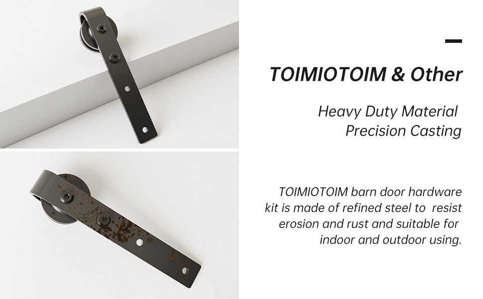 TOIMIOTOIM Cabinet Bypass Mini Sliding Barn Door Hardware Kit