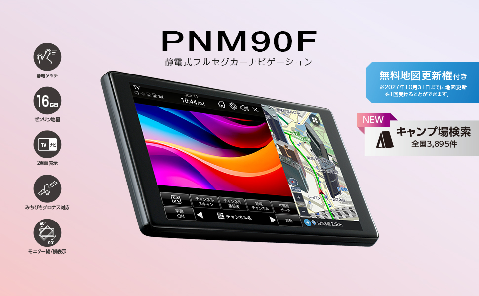 PIXIDA PNM86F オンダッシュモニター社外固定台とおまけ二股付き