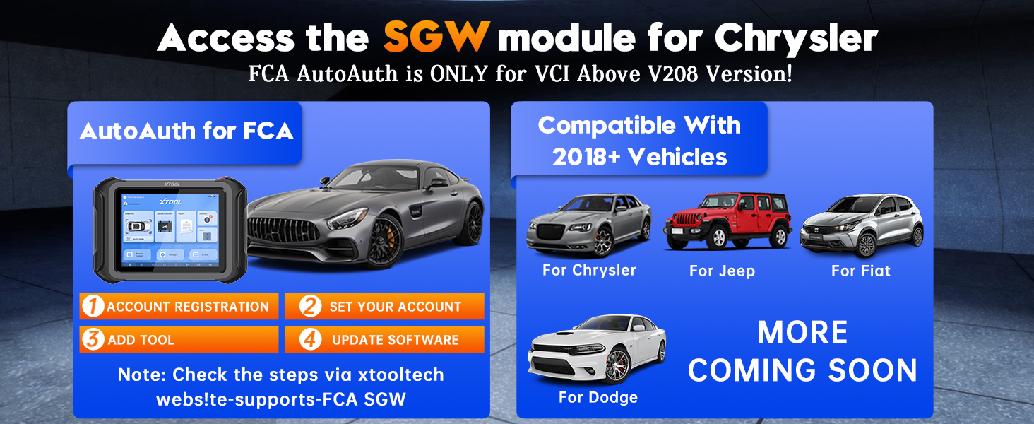 xtool d9s diagnostic scan tool with fca