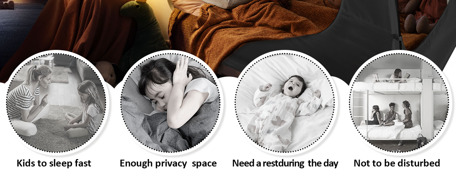 Bed Tent Bed Canopy Bunk Twin Full Queen King Size for Kids Adult Sleep Dream Tent Blackout Tents