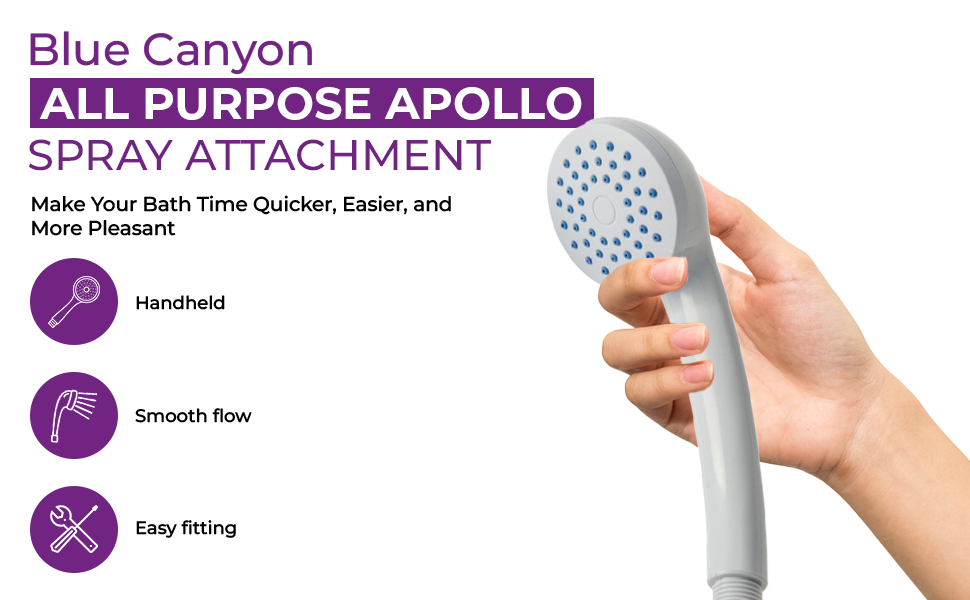 Blue Canyon Apollo Shower Spray Bathroom Accessory Premium Shower