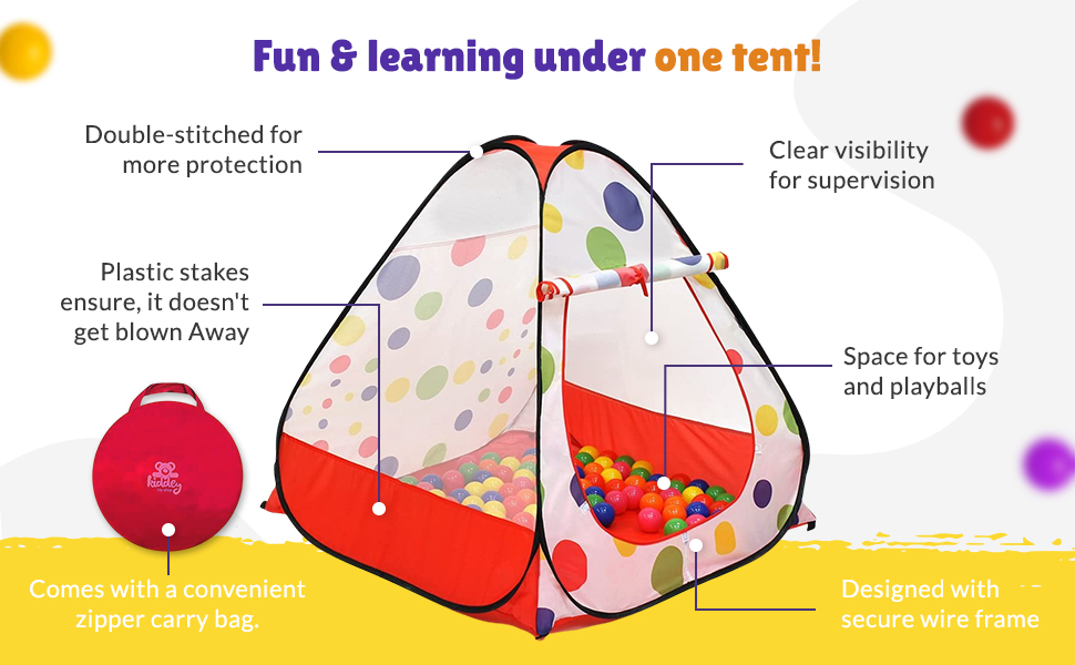 kiddey kids ball pit play tent 100 ball pit