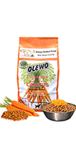 olewo dog food carrots beet root dehydrated natural diarrhea digestion