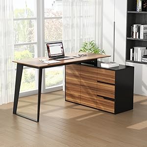 L-SHAPED COMPUTER DESK