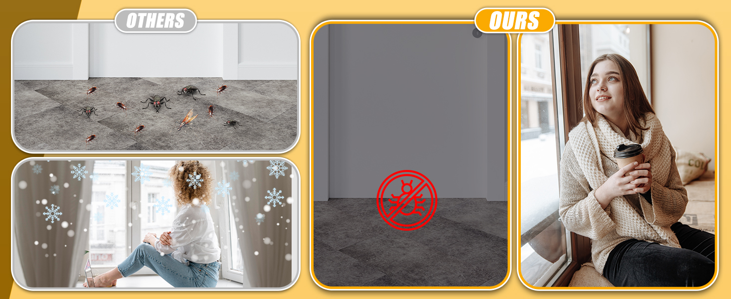 FLKQC Weather Stripping Door Seal Strip, Adhesive Foam Tape, 1/2" W x 1